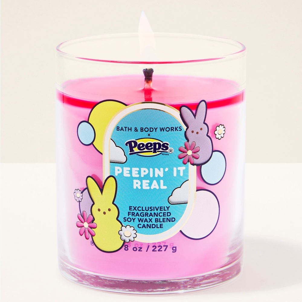 NWT Bath and Body Works Peepin’ It Real Single Wick Candle